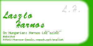 laszlo harnos business card